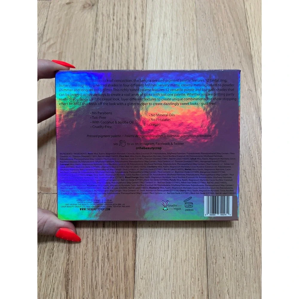 The Beauty Crop Sangria Pressed Pigment Palette Unisex OS Multi NEW